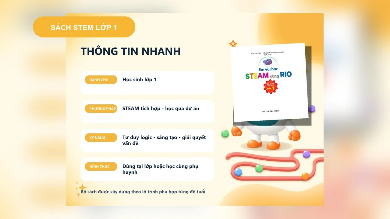 Sách STEM Lớp 1 - Em Vui Học STEAM Cùng RIO — ảnh 5