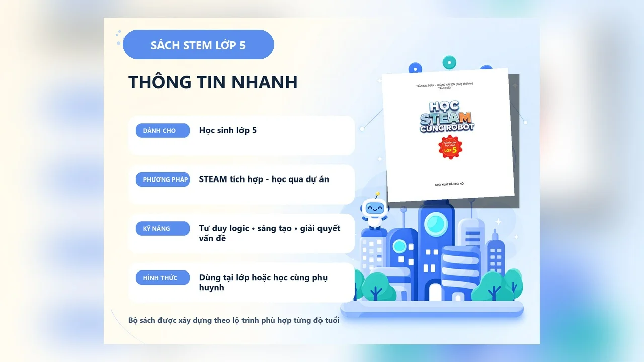 Sách STEM Lớp 5 - Học STEAM Cùng Robot — ảnh 5