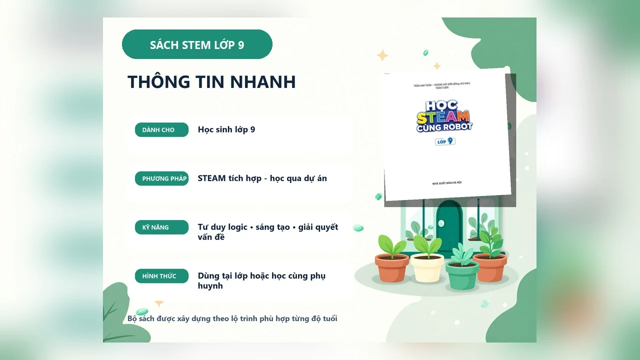 Sách STEM Lớp 9 - Học STEAM Cùng Robot — ảnh 5