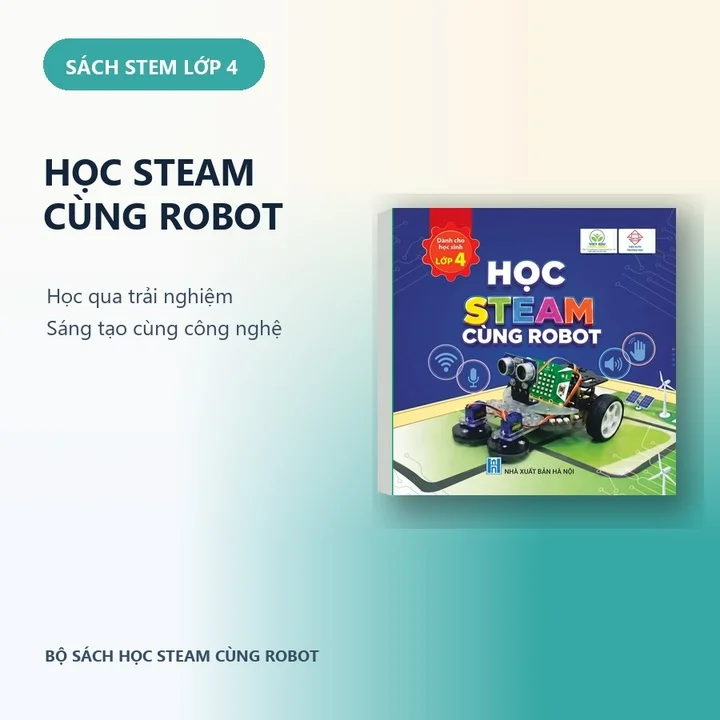 Sách STEM Lớp 4 - Học STEAM Cùng Robot — ảnh 1