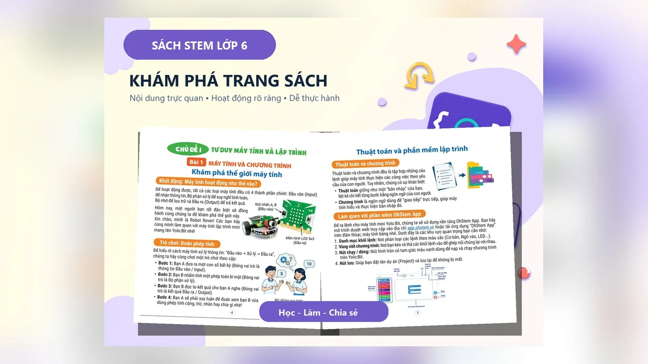 Sách STEM Lớp 6 - Học STEAM Cùng Robot — ảnh 3