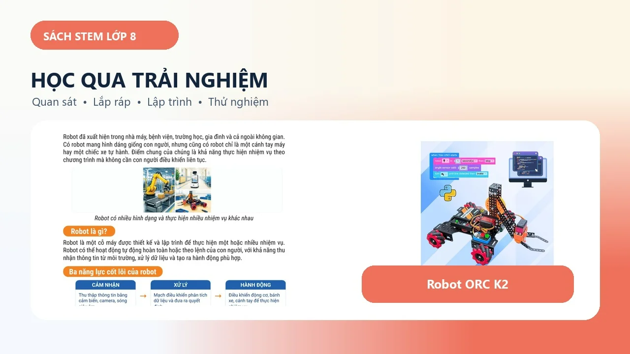 Sách STEM Lớp 8 - Học STEAM Cùng Robot — ảnh 4