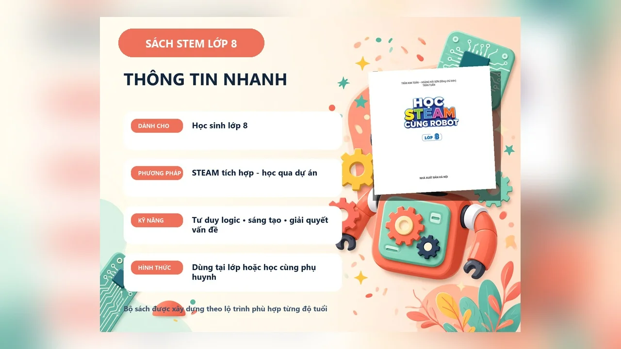 Sách STEM Lớp 8 - Học STEAM Cùng Robot — ảnh 5