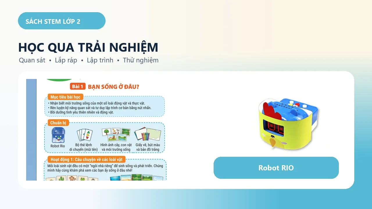 Sách STEM Lớp 2 - Em Vui Học STEAM Cùng RIO — ảnh 4