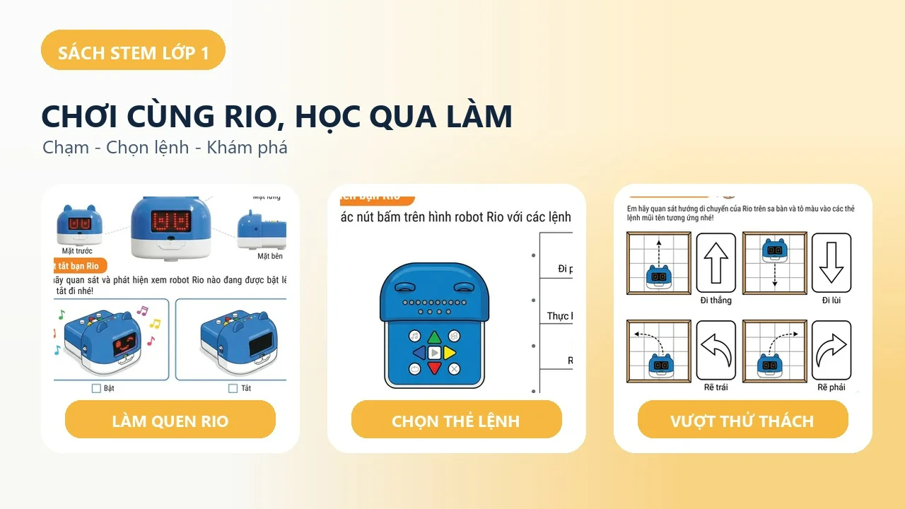Sách STEM Lớp 1 - Em Vui Học STEAM Cùng RIO — ảnh 4