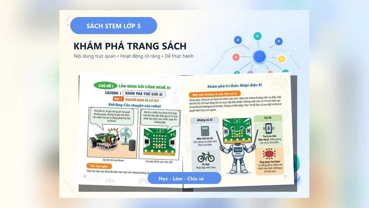 Sách STEM Lớp 5 - Học STEAM Cùng Robot — ảnh 3