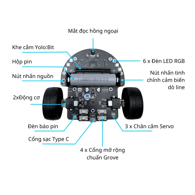 Robot giáo dục STEM Rover V2 — ảnh 14