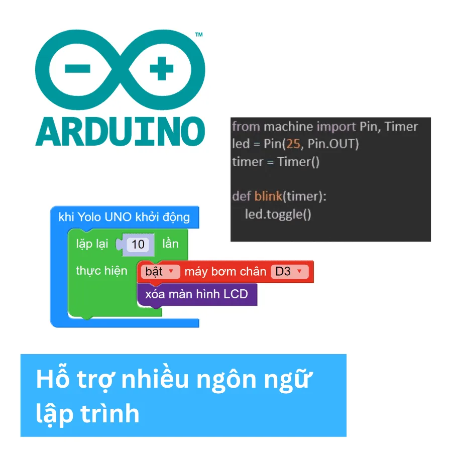 Yolo UNO – Mạch Arduino lập trình IoT và AI — ảnh 6