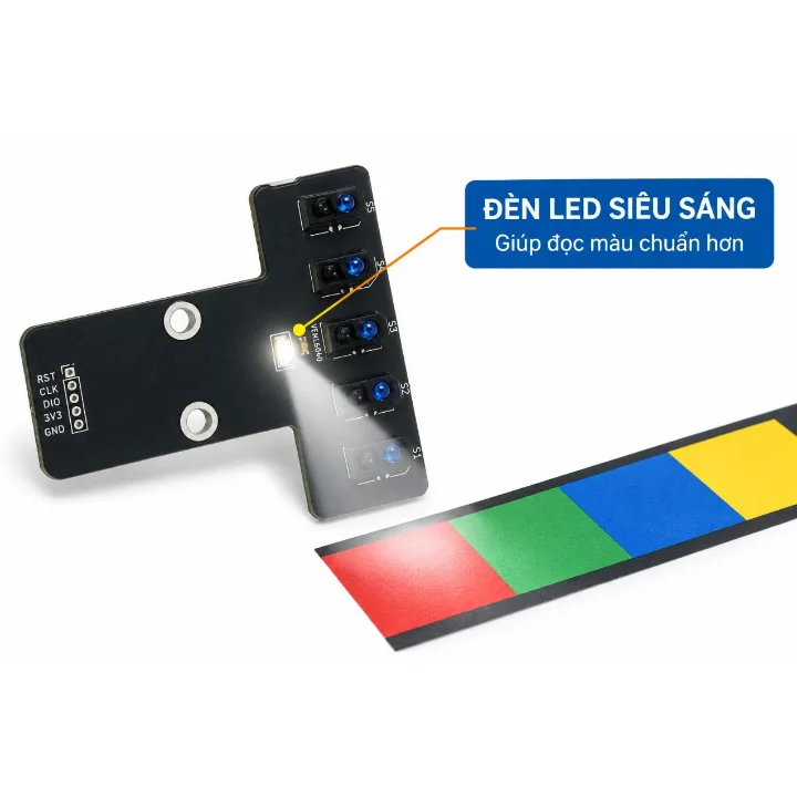 Cảm biến dò đường 5 mắt tích hợp nhận diện màu sắc — ảnh 5