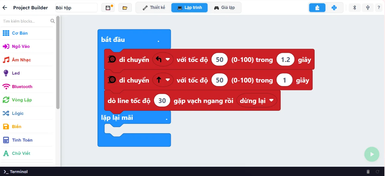 Dạy học STEM khi thiếu thiết bị: Lập trình thiết bị ảo trên OhStem App Dạy học STEM khi thiếu thiết bị: Lập trình thiết bị ảo trên OhStem App