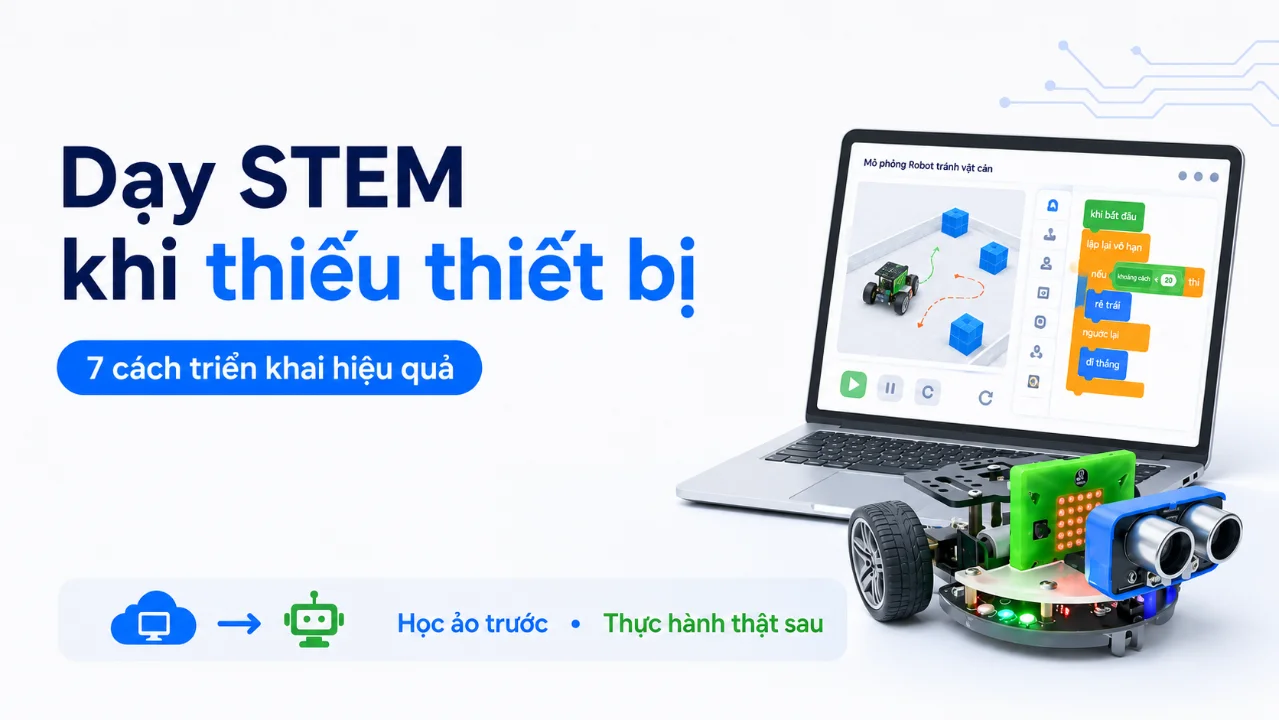 Dạy học STEM khi thiếu thiết bị: 7 cách triển khai hiệu quả